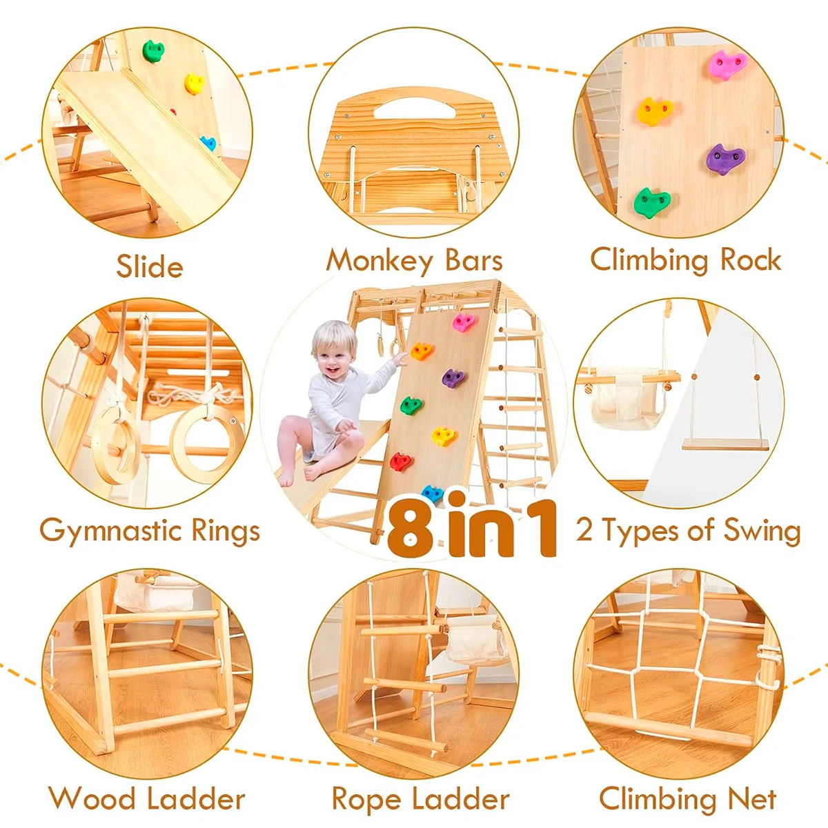 JUEGO ESCALADOR KIDSCOOL MONTESSORI 8X1 - 8