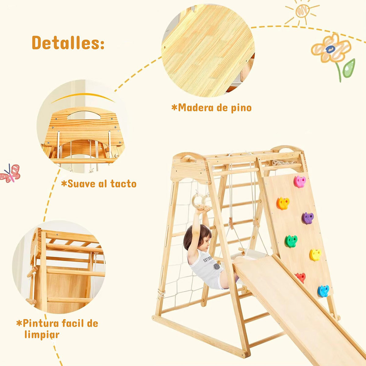 JUEGO ESCALADOR KIDSCOOL MONTESSORI 8X1 - 10