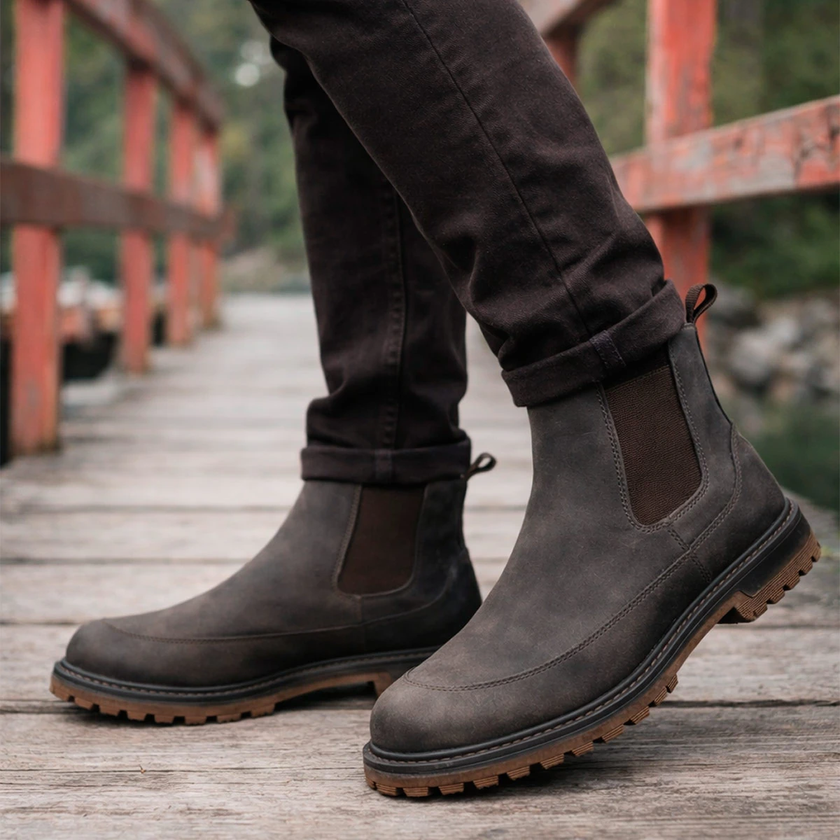 BOTINES HOMBRE JARMAN CHOCOLATE HS23822  - 2