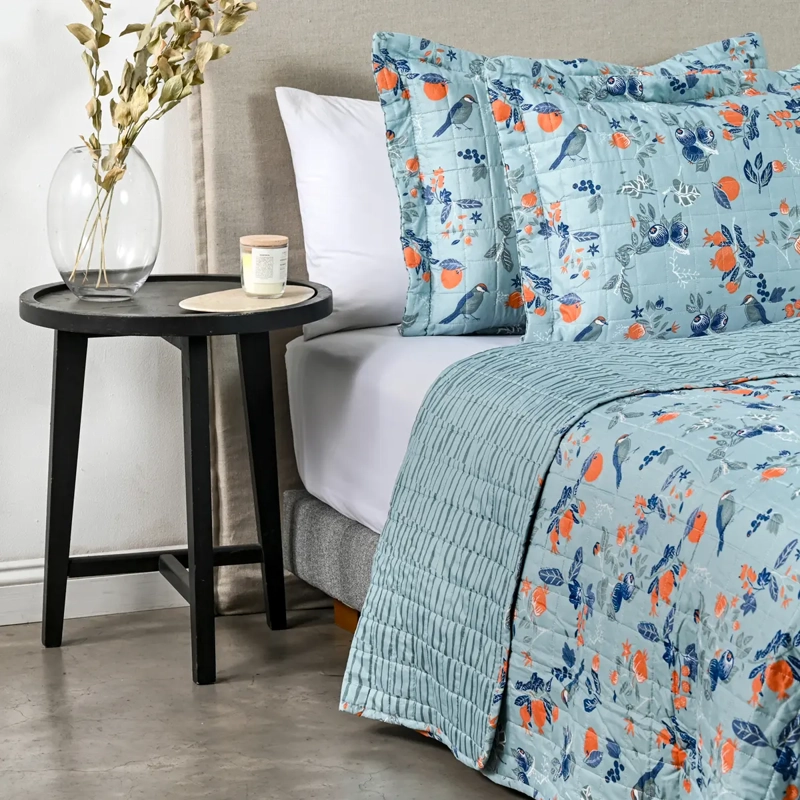 QUILT AMERICAN FAMILY 2 PLAZAS CITRUS - 2