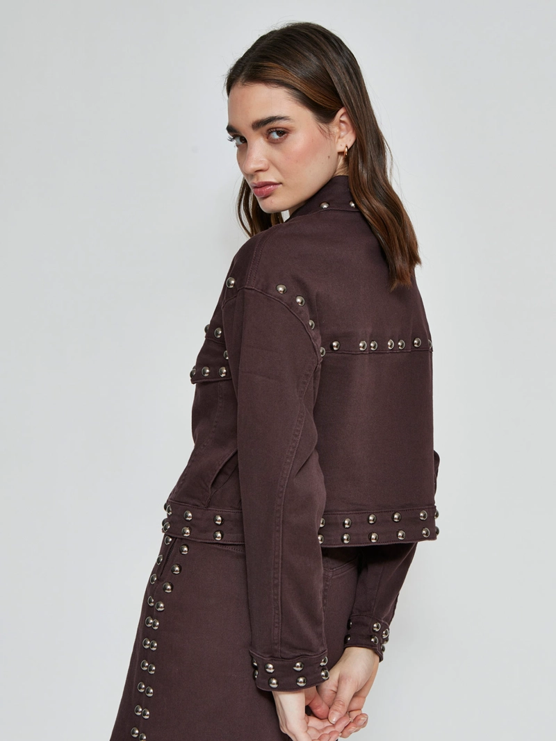 CHAQUETA  MUJER BARBADOS ALGODÓN TACHAS - 2
