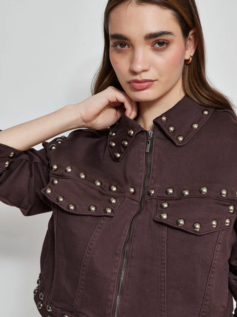 CHAQUETA  MUJER BARBADOS ALGODÓN TACHAS - 3