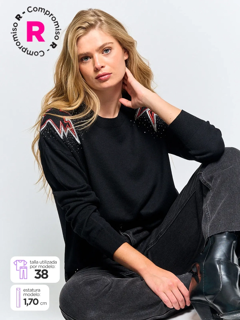 JEANS MUJER BARBADOS ALGODÓN TACHAS
