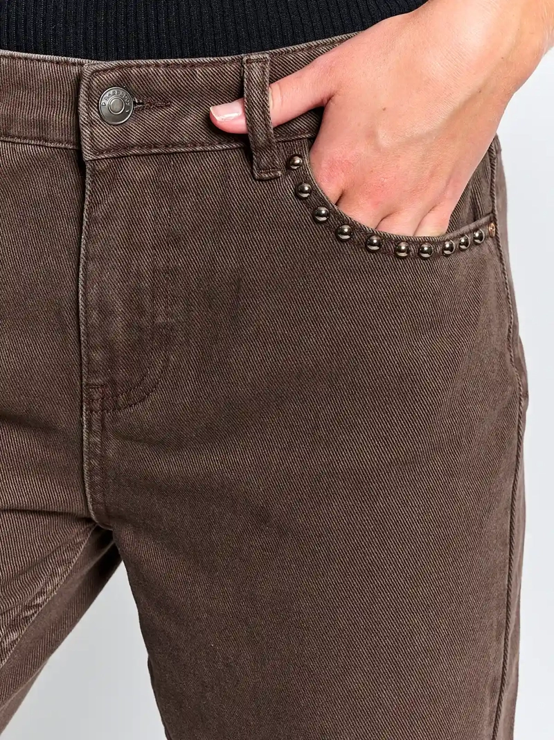 JEANS MUJER BARBADOS ALGODÓN TACHAS - 4