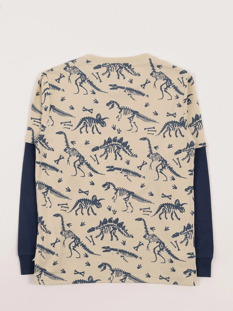 POLERA MANGA LARGA ALGODÓN NIÑO HARVEST FULL PRINT - 2
