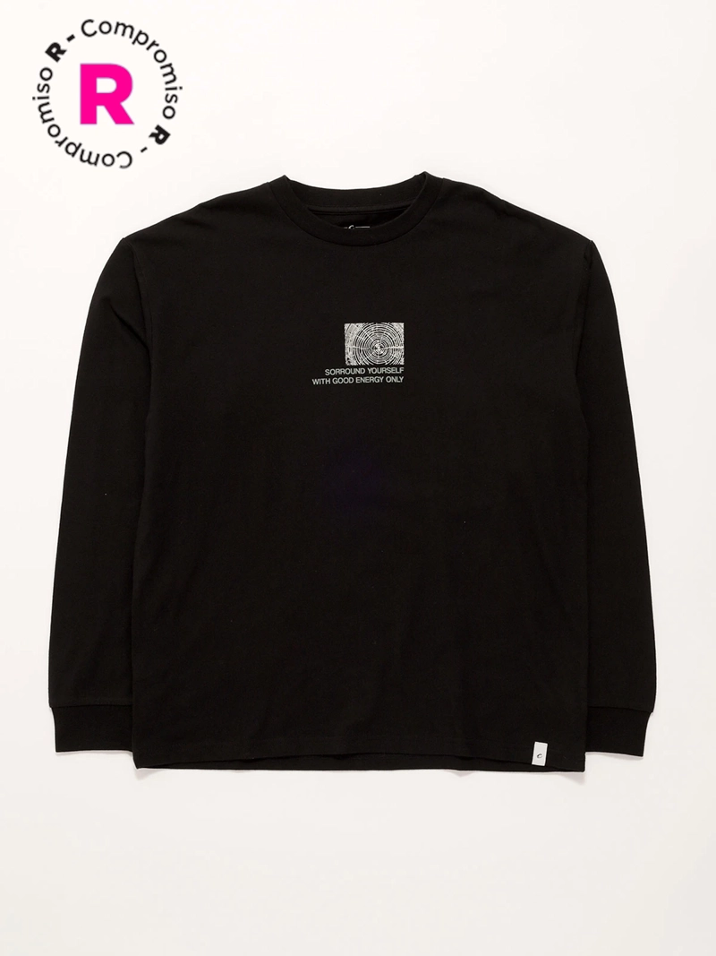 POLERA MANGA LARGA ALGODÓN NIÑO CLOUDBREAK TEXTO