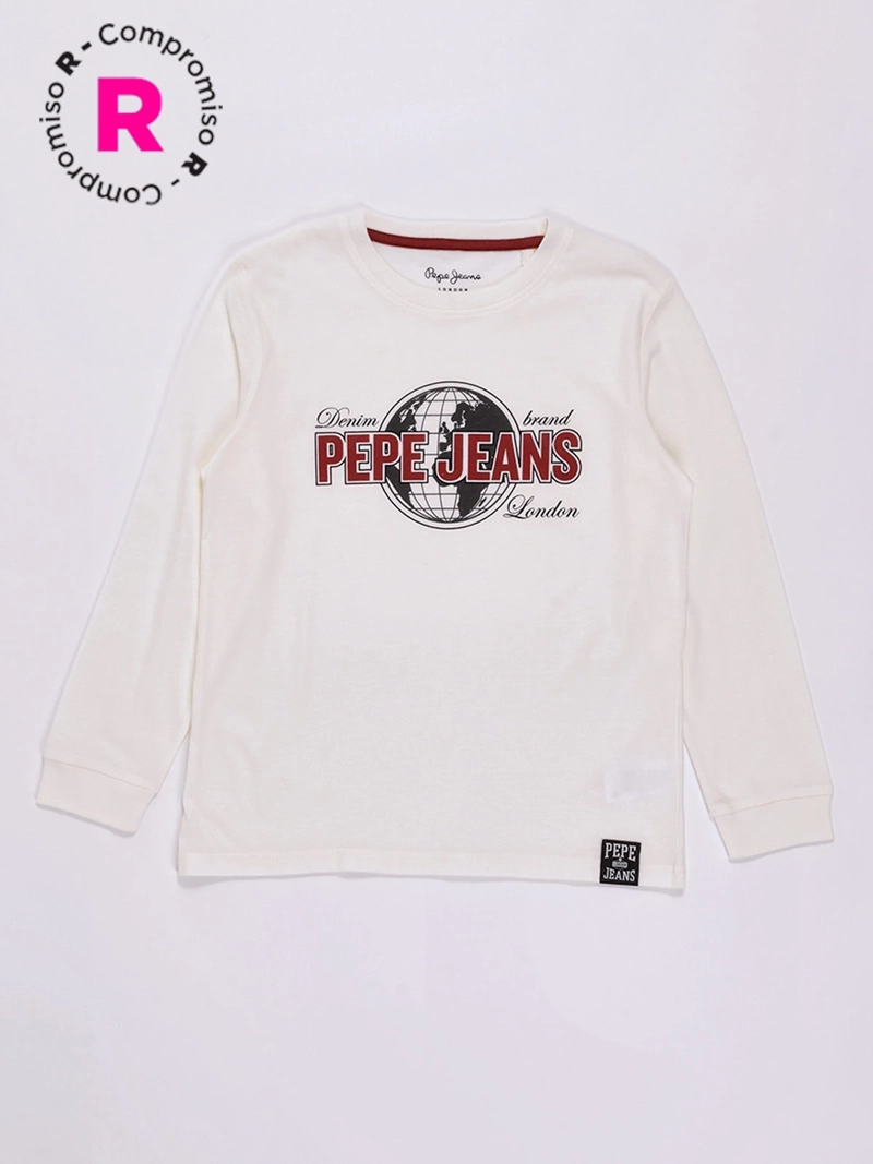 POLERA MANGA LARGA NIÑO PEPE JEANS MEDGAR - 1