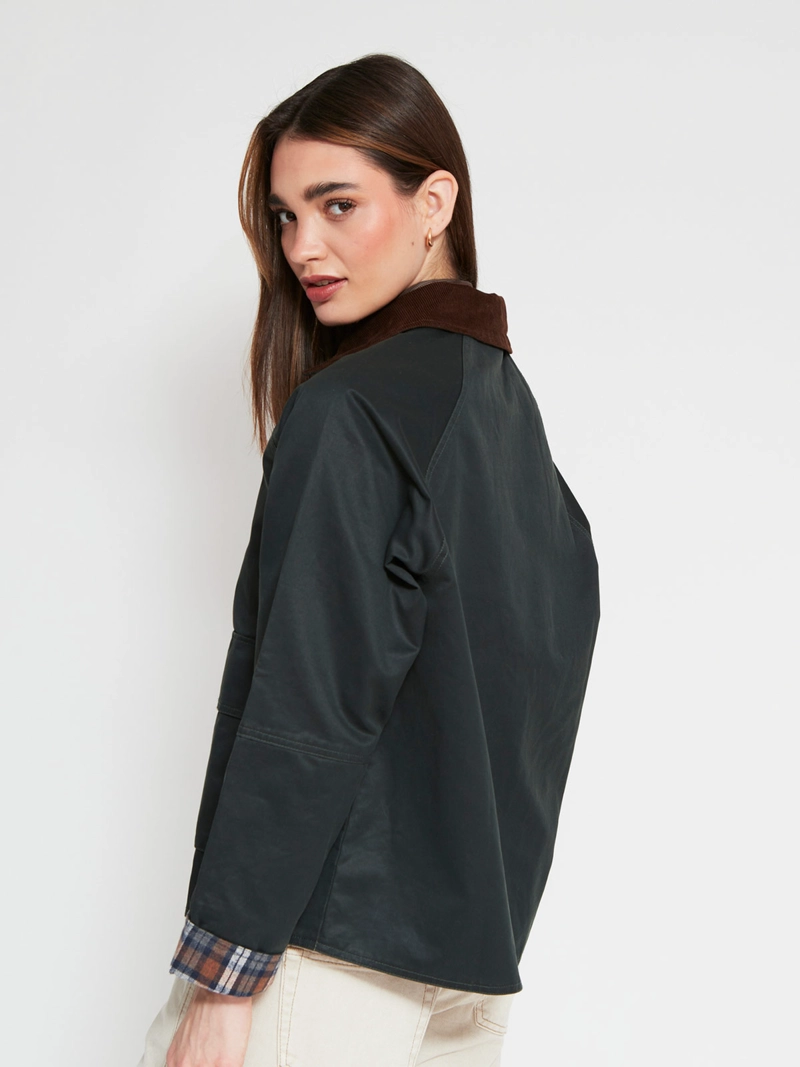 CHAQUETA MUJER INDEX ALGODÓN CUELLO COTELÉ - 2