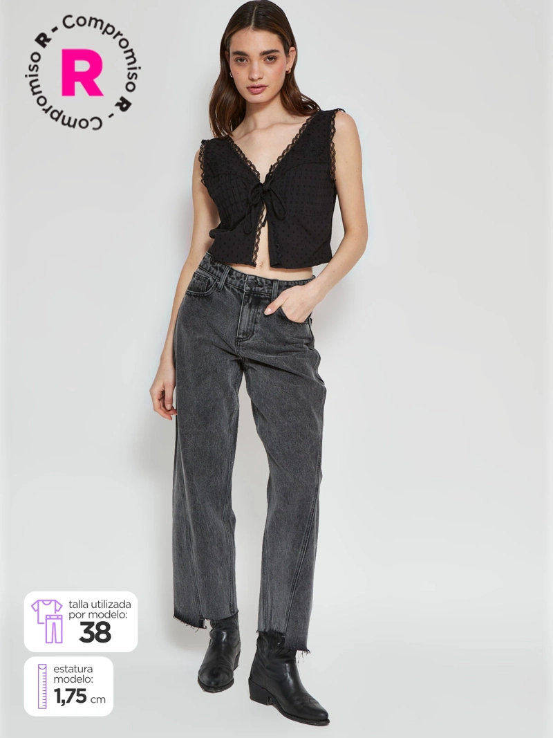 JEANS MUJER BARBADOS ALGODÓN PRINT - 1
