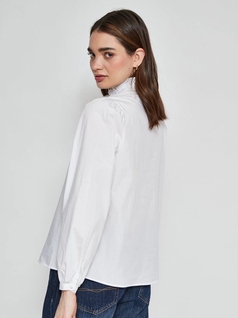 BLUSA MUJER PEPE JEANS ALGODÓN VOLANTES - 2