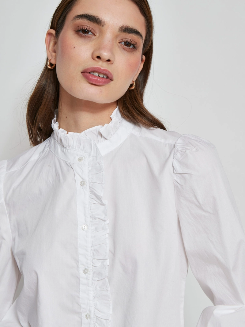 BLUSA MUJER PEPE JEANS ALGODÓN VOLANTES - 3
