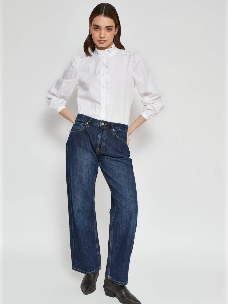 BLUSA MUJER PEPE JEANS ALGODÓN VOLANTES - 4