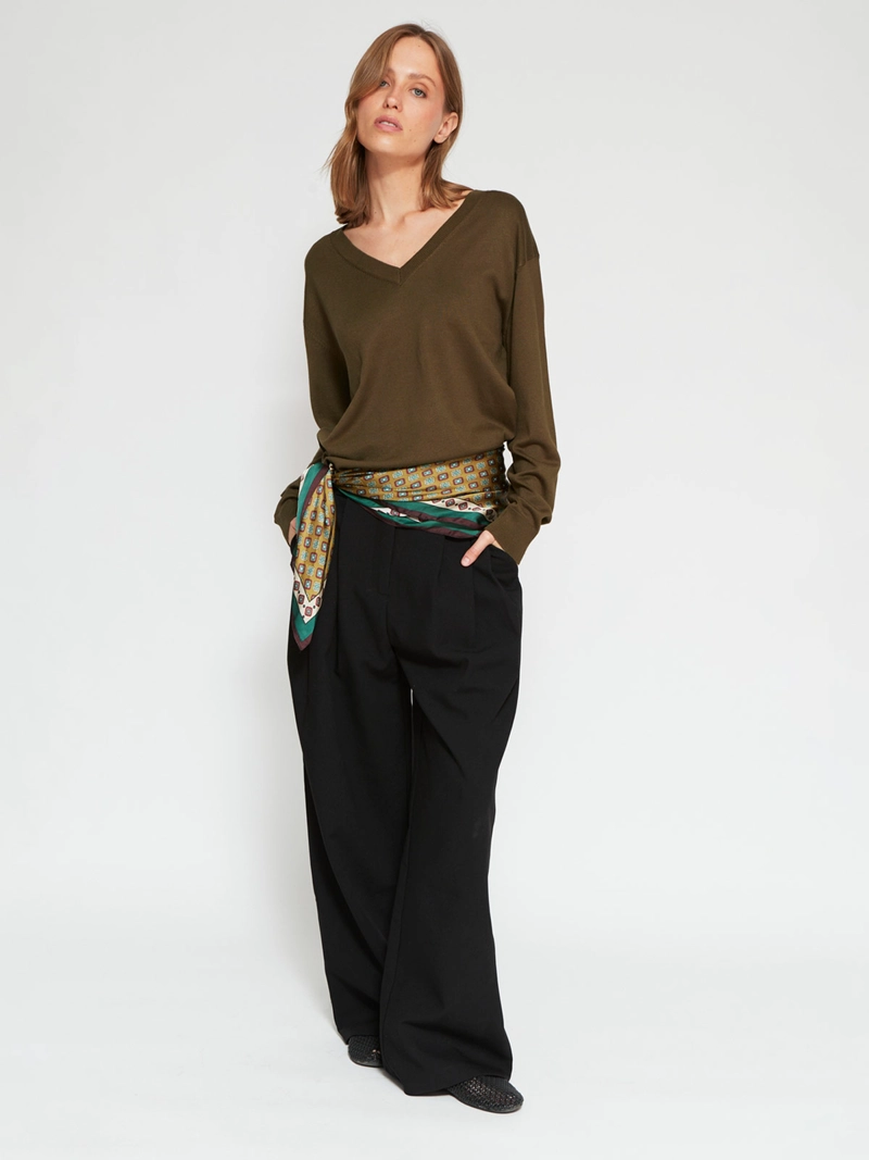 SWEATER MUJER MARQUIS CUELLO EN V - 4