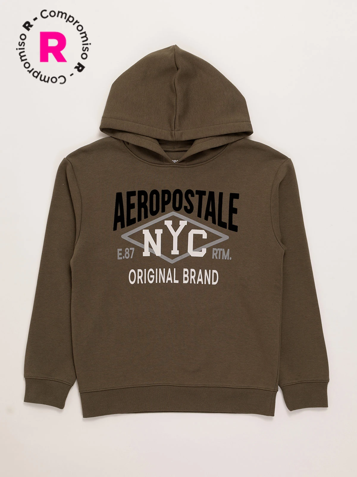 POLERON NIÑO AEROPOSTALE HOODIE CON GORRO - 1