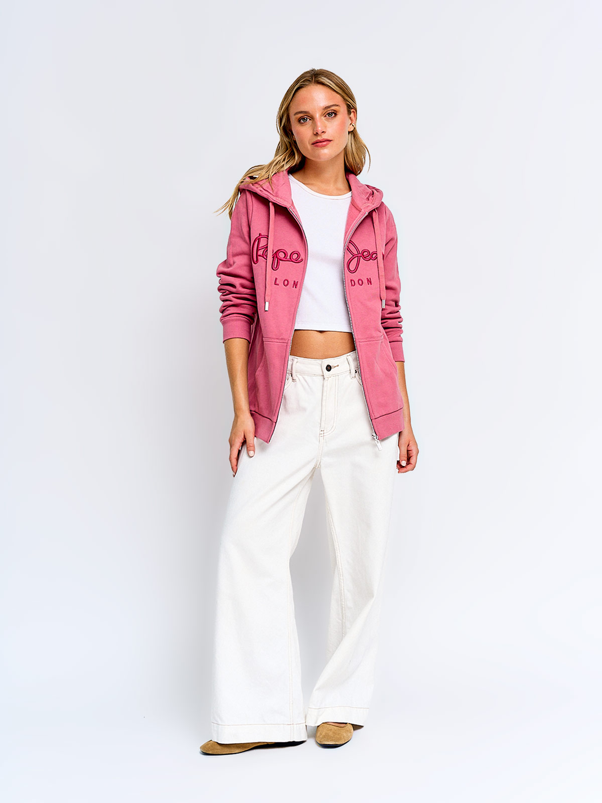 POLERÓN MUJER PEPE JEANS ALGODÓN ZIPPER - 4