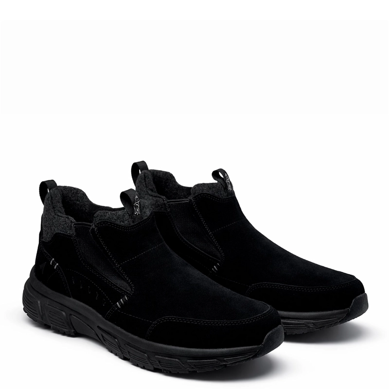 ZAPATOS HOMBRE JARMAN NEGRO HK-222 CUERO - 2