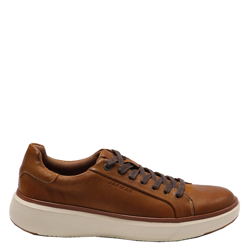 ZAPATILLAS HOMBRE JARMAN CASUALES CAMEL HKY12-01 CUERO - 1