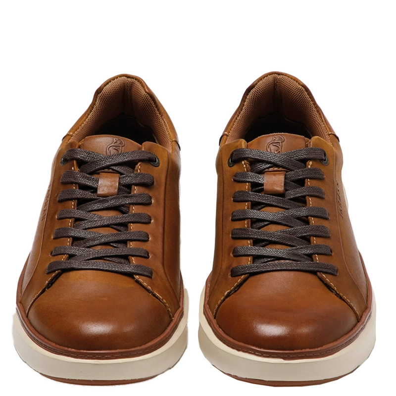 ZAPATILLAS HOMBRE JARMAN CASUALES CAMEL HKY12-01 CUERO - 3