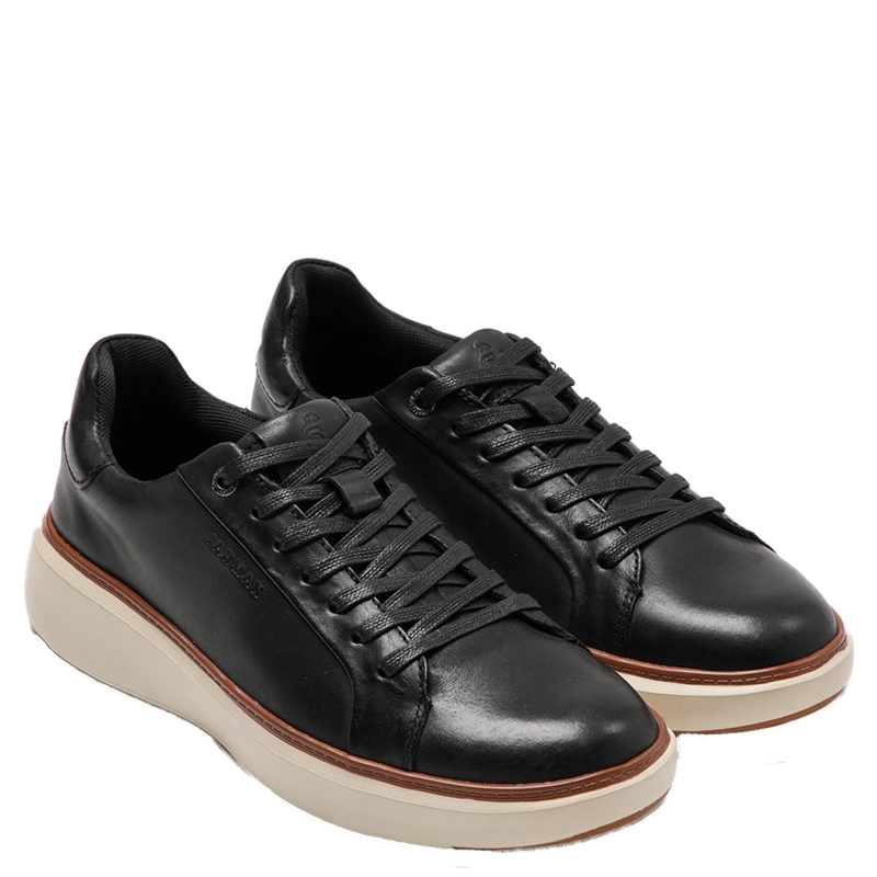 ZAPATILLAS HOMBRE JARMAN CASUALES NEGRO HKY12-01 CUERO - 2
