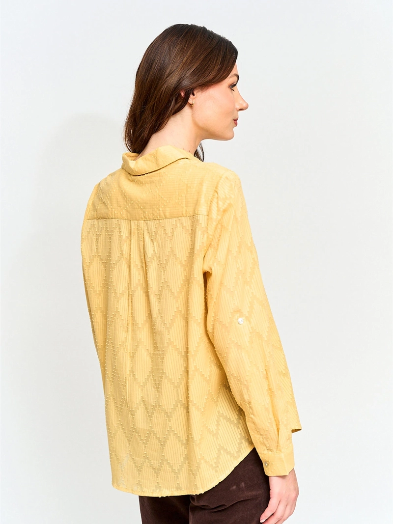 BLUSA MUJER AZIZ ALGODÓN MANGA LARGA - 2