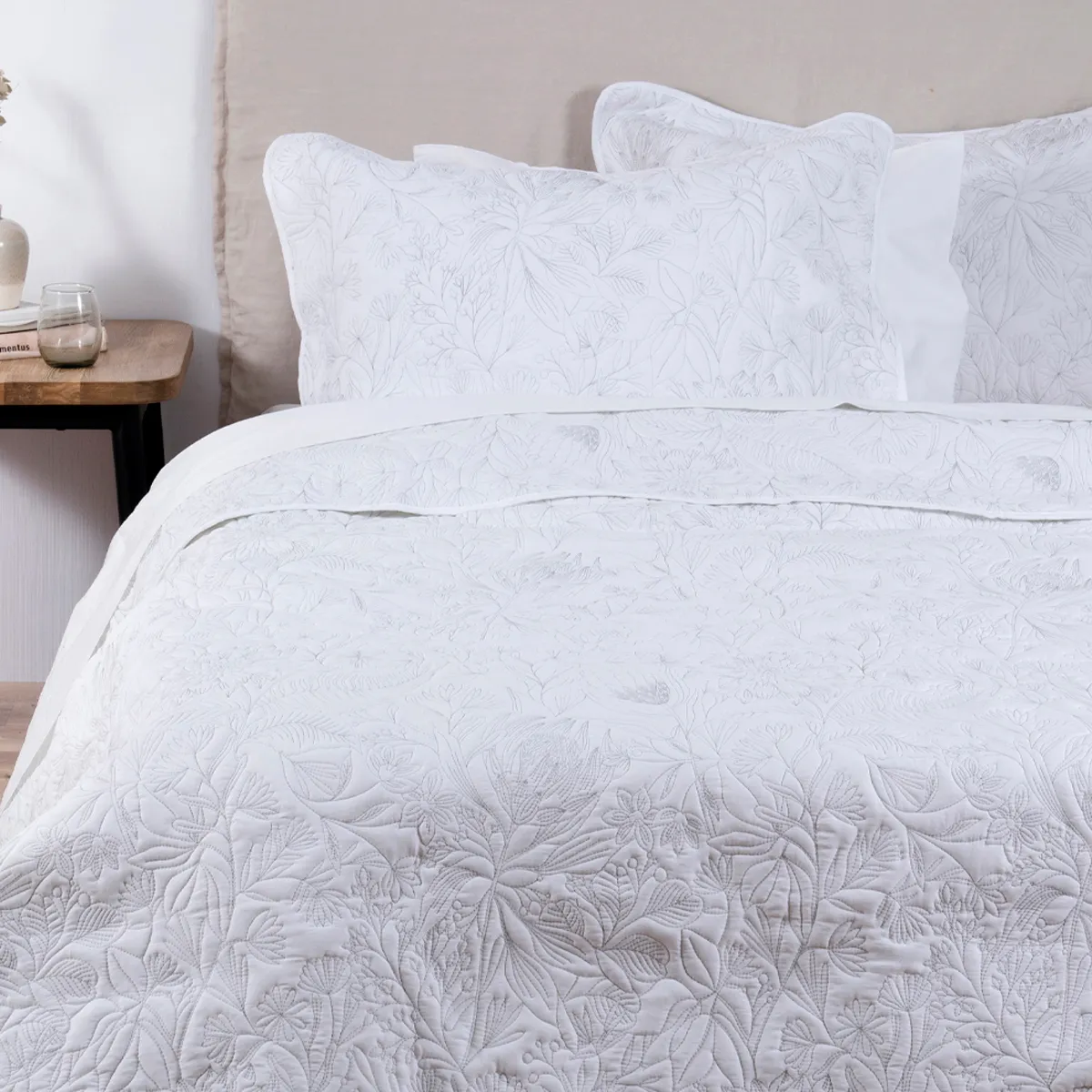 QUILT ALESSA AMANDA 1.5 PLAZAS BLANCO - 2