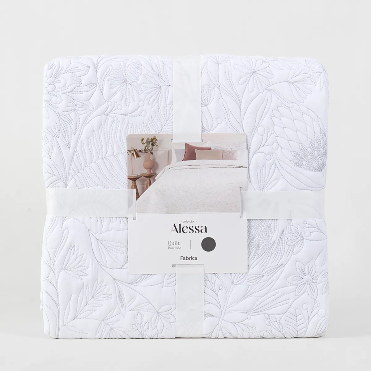 QUILT ALESSA AMANDA 1.5 PLAZAS BLANCO - 4