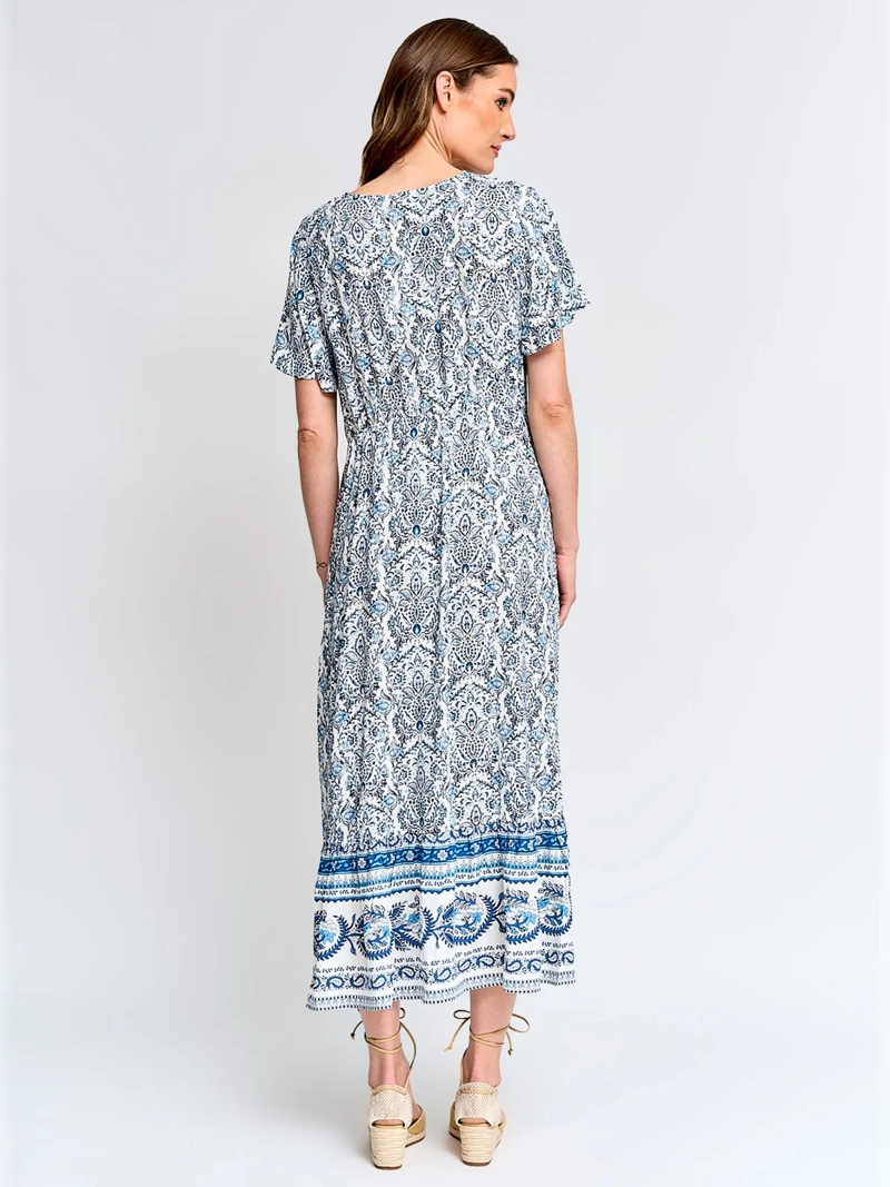 VESTIDO MUJER AZIZ LARGO ESTAMPADO - 3