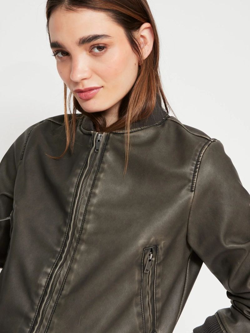 CHAQUETA MUJER INDEX BOMBER DESGASTADA - 3