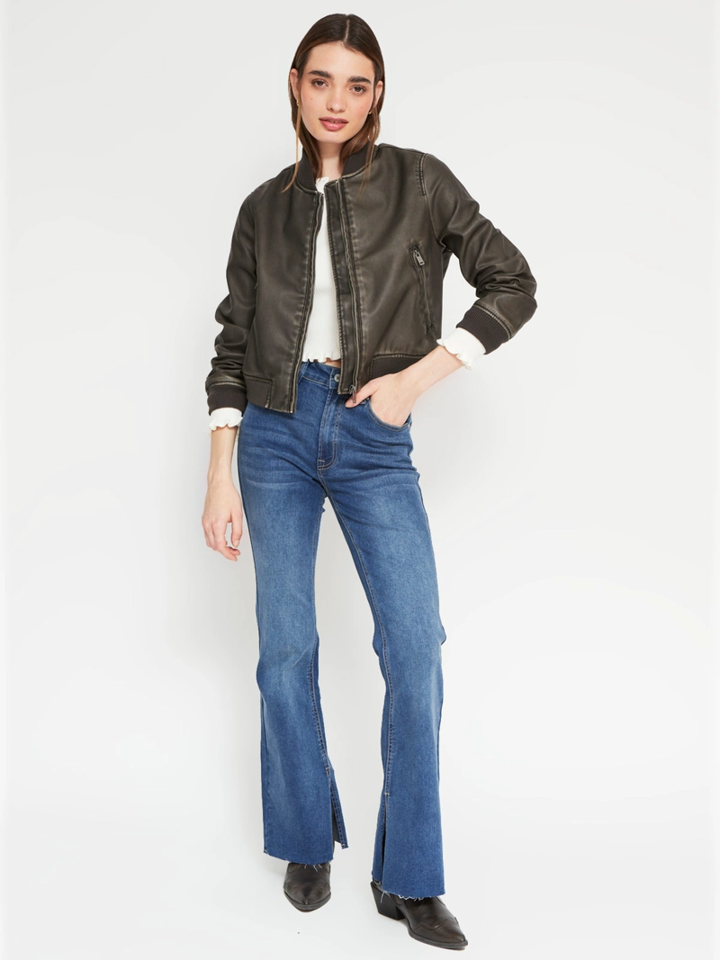 CHAQUETA MUJER INDEX BOMBER DESGASTADA - 4