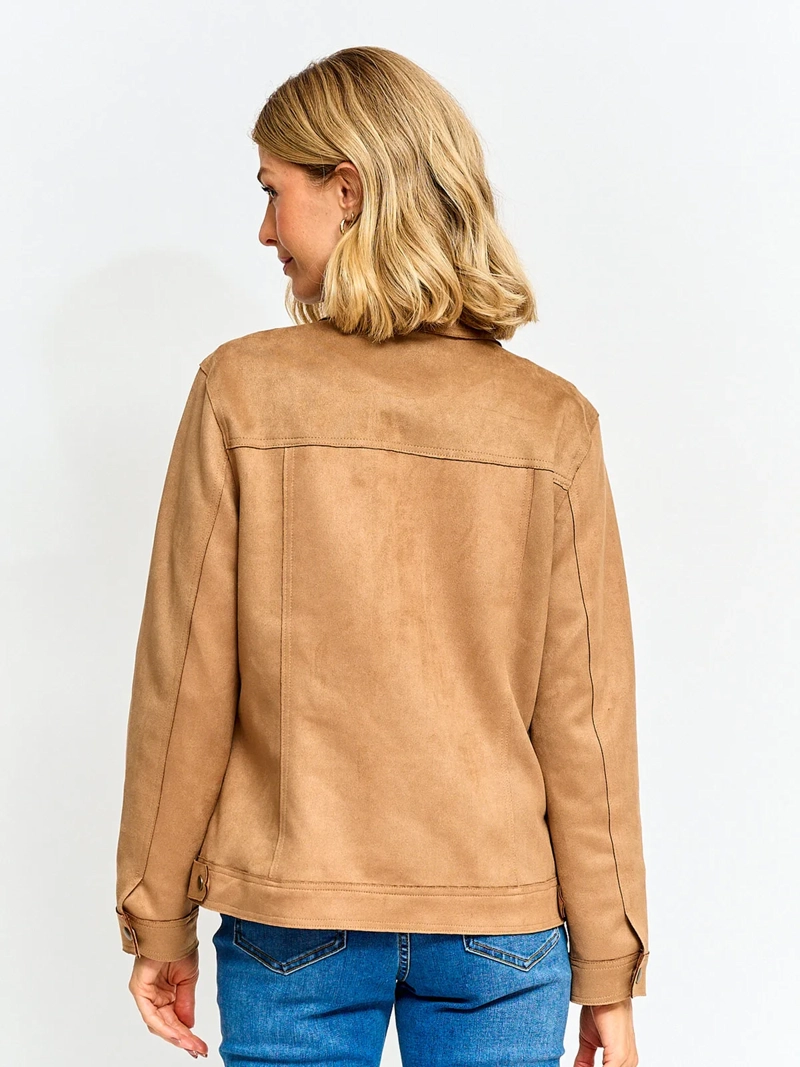 CHAQUETA MUJER AZIZ TIPO SUEDE CORTA - 2