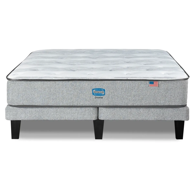 CAMA EUROPEA SIMMONS DREAMER 2 PLAZAS + RESPALDO TIBET PLATA - 2