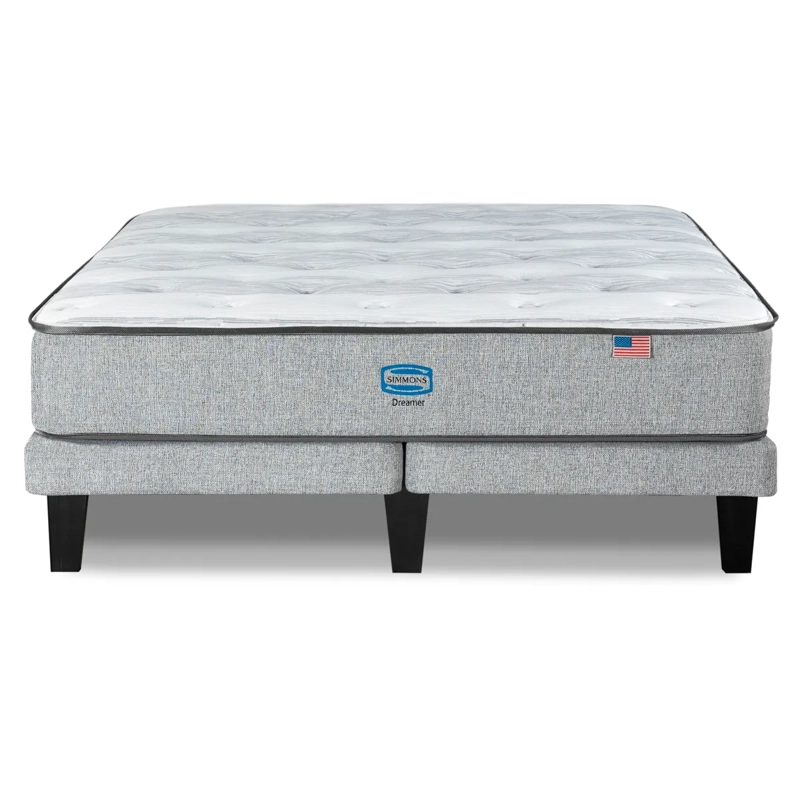 CAMA EUROPEA SIMMONS DREAMER 2 PLAZAS + RESPALDO TIGNES PLATA - 2