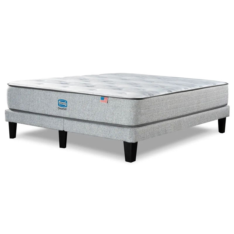 CAMA EUROPEA SIMMONS DREAMER 2 PLAZAS + RESPALDO TIGNES PLATA - 3