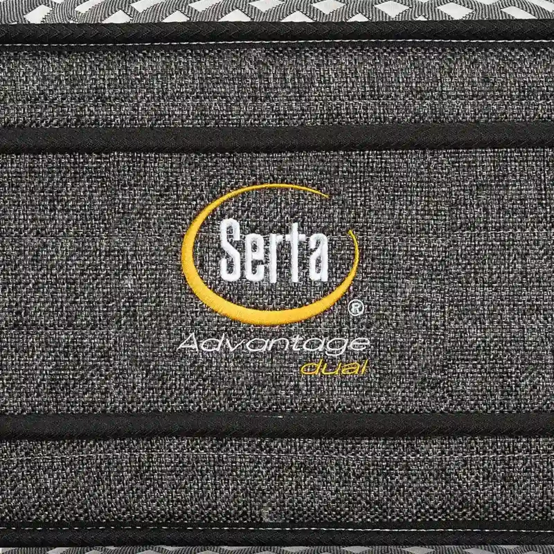 CAMA EUROPEA SERTA ADVANTAGE DUAL 2 PLAZAS + RESPALDO PRAGA ARENA - 6
