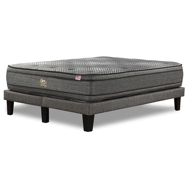 CAMA EUROPEA SERTA ADVANTAGE DUAL 2 PLAZAS + RESPALDO PRAGA MARENGO - 3