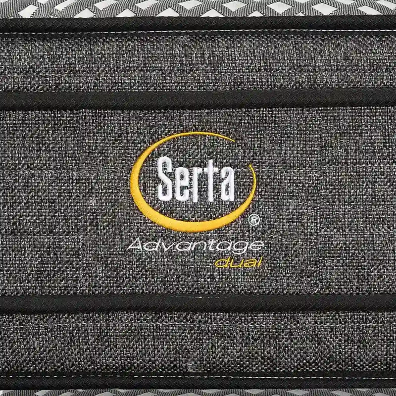 CAMA EUROPEA SERTA ADVANTAGE DUAL 2 PLAZAS + RESPALDO PRAGA MARENGO - 6