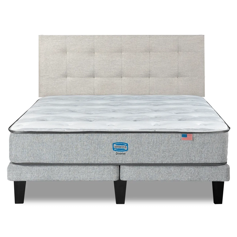 CAMA EUROPEA SIMMONS DREAMER 2 PLAZAS + RESPALDO URBAN ARENA - 1