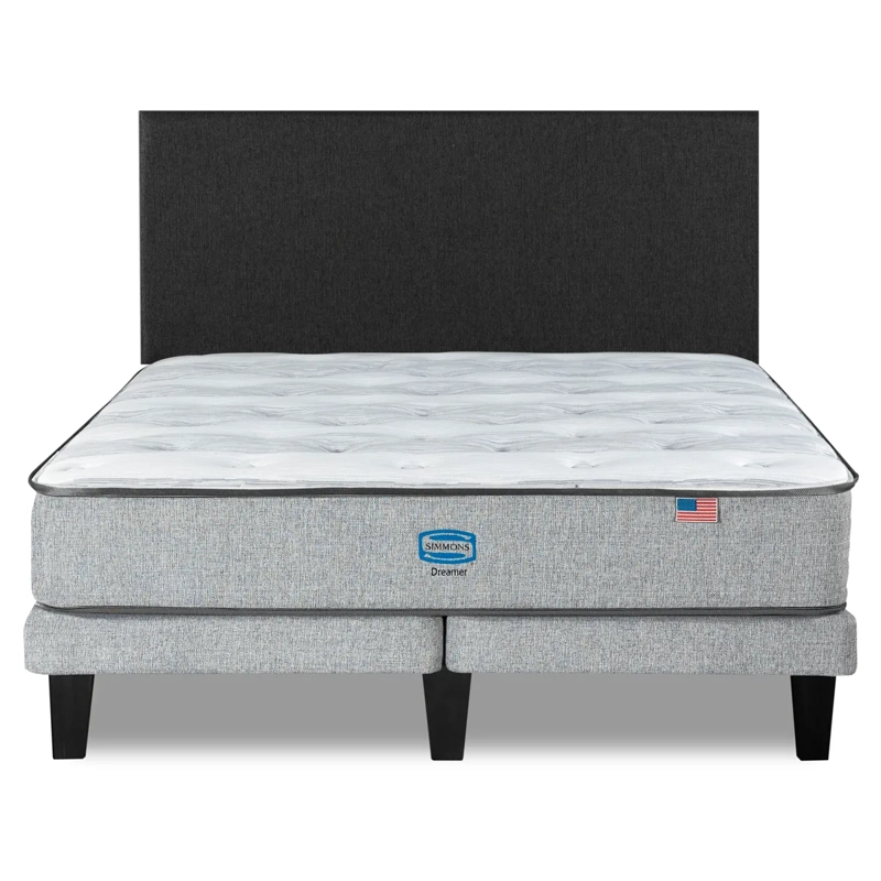 CAMA EUROPEA SIMMONS DREAMER 2 PLAZAS + RESPALDO PRAGA MARENGO - 1