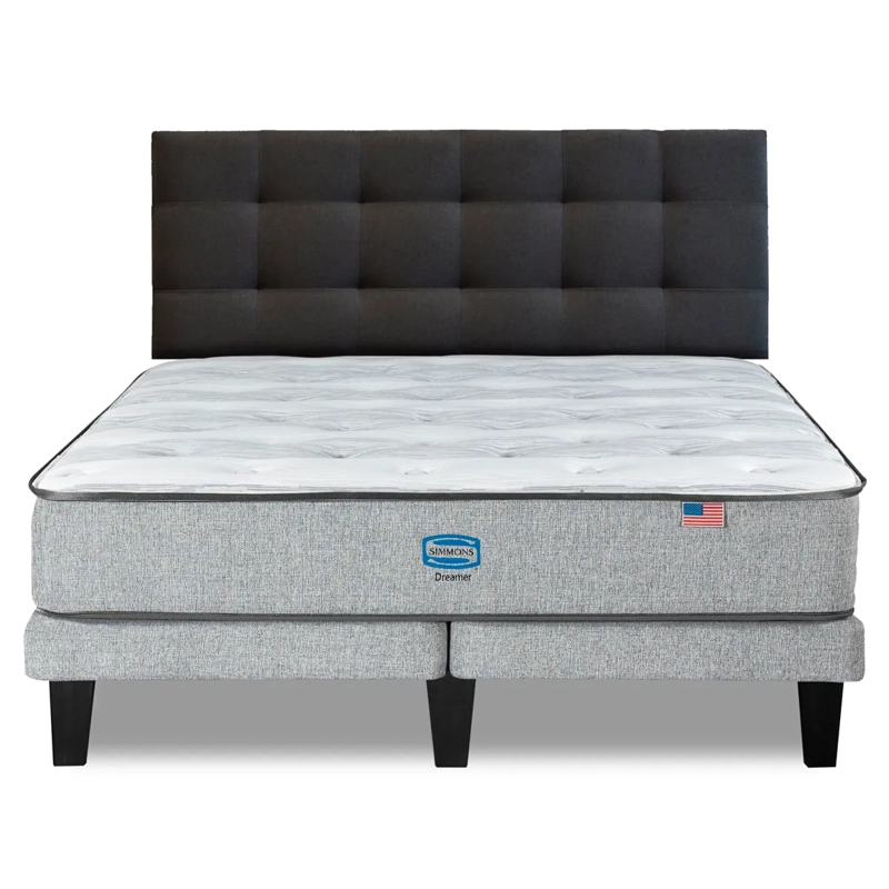 CAMA EUROPEA SIMMONS DREAMER 2 PLAZAS + RESPALDO URBAN MARENGO - 1
