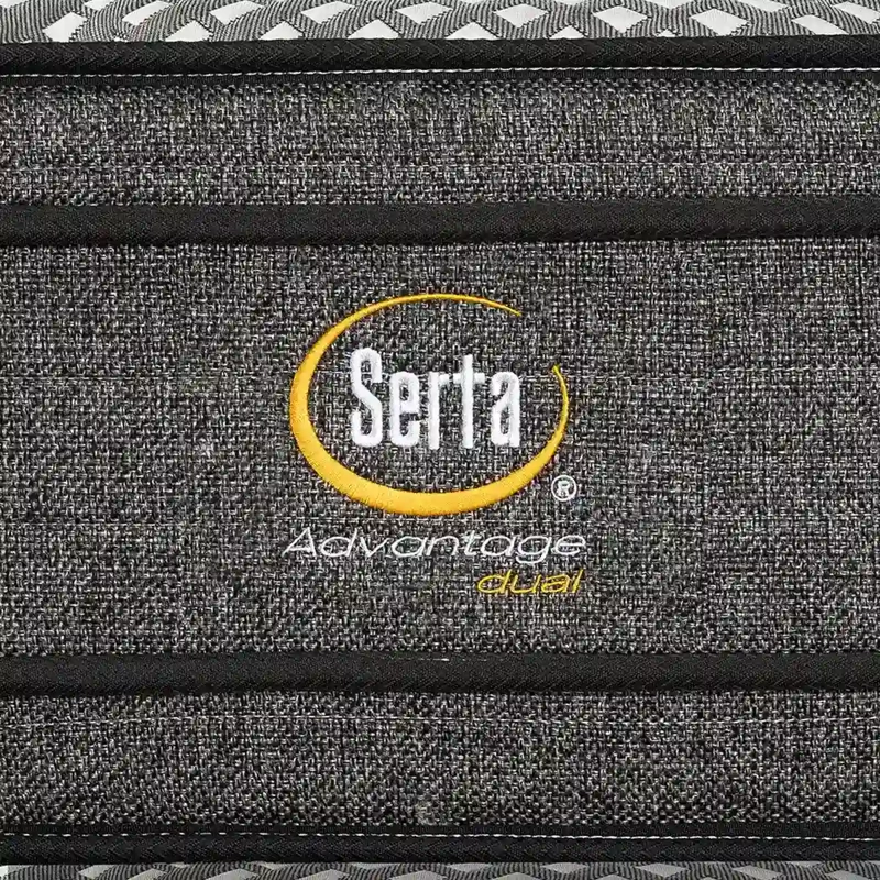 CAMA EUROPEA SERTA ADVANTAGE DUAL 2 PLAZAS + RESPALDO URBAN GRIS - 5
