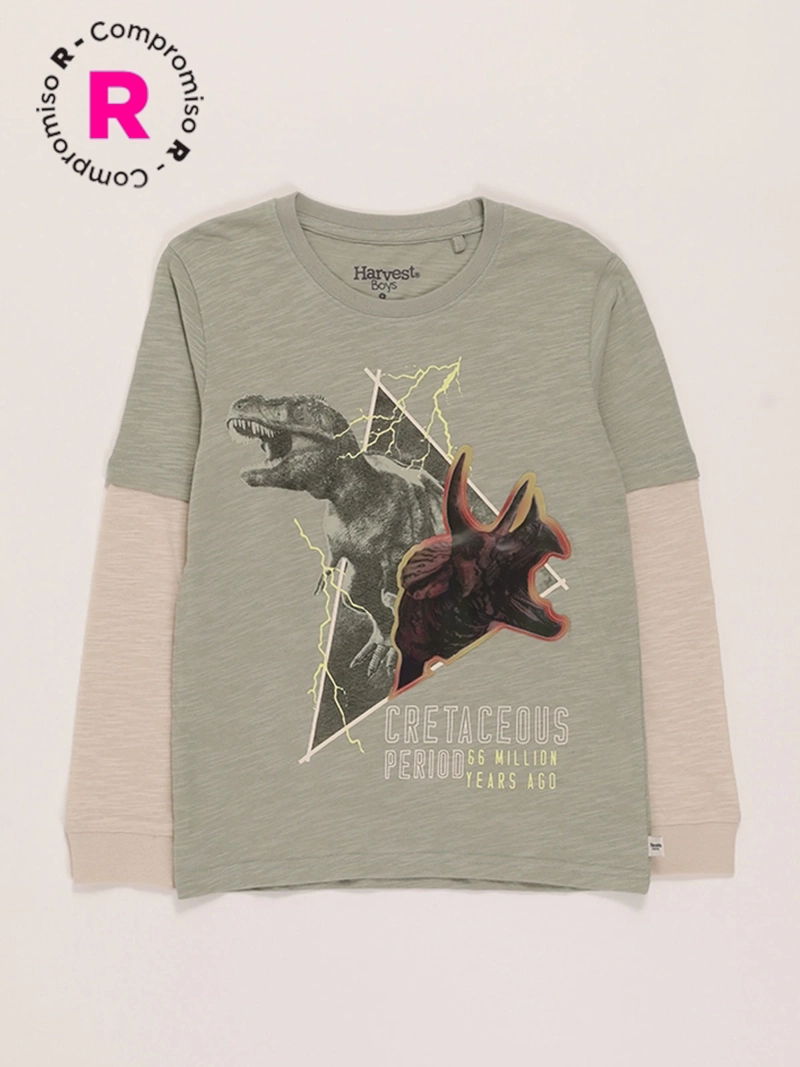 POLERA MANGA LARGA ALGODÓN NIÑO HARVEST HOLO - 1