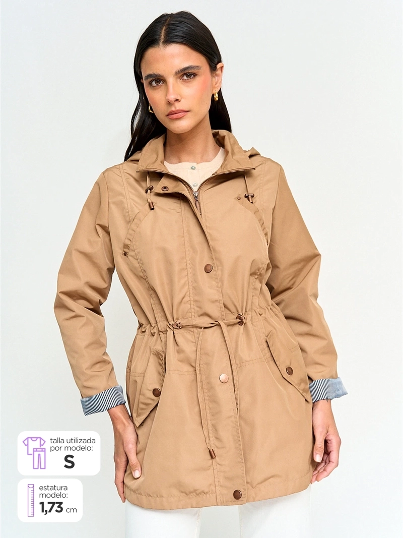CHAQUETA MUJER AZIZ LARGA - 1