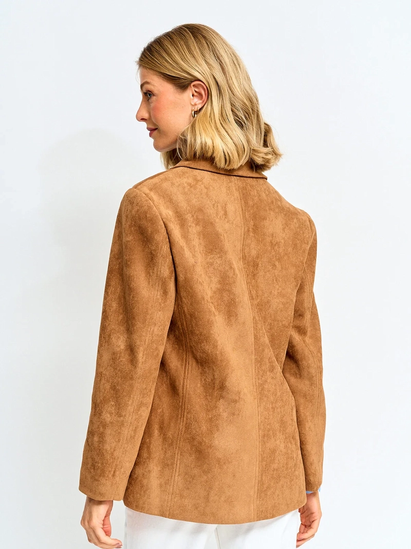 CHAQUETA MUJER CACHAREL TIPO SUEDE MANGA LARGA - 2