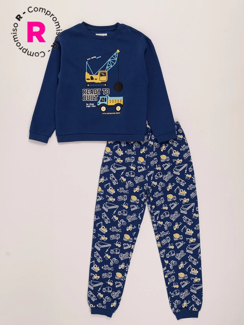 PIJAMA NIÑO HARVEST CAMIONES