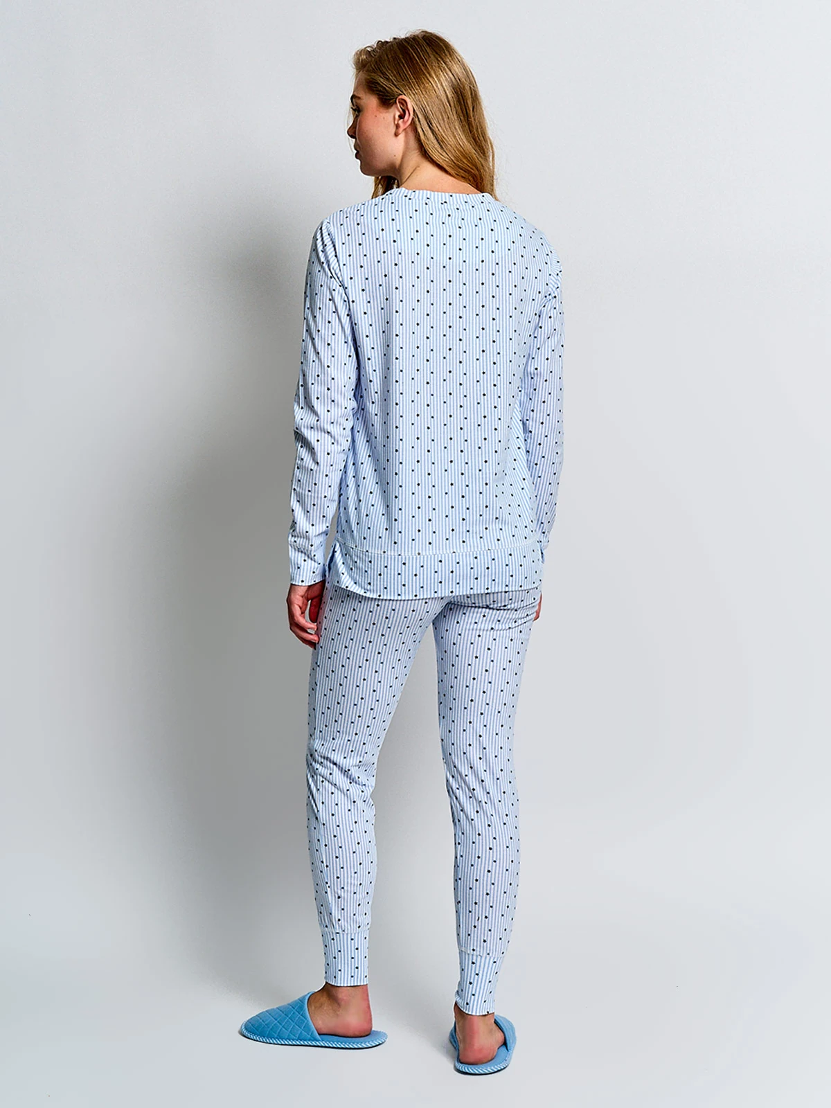 PIJAMA MUJER INDEX ALGODÓN MANGA LARGA - 2