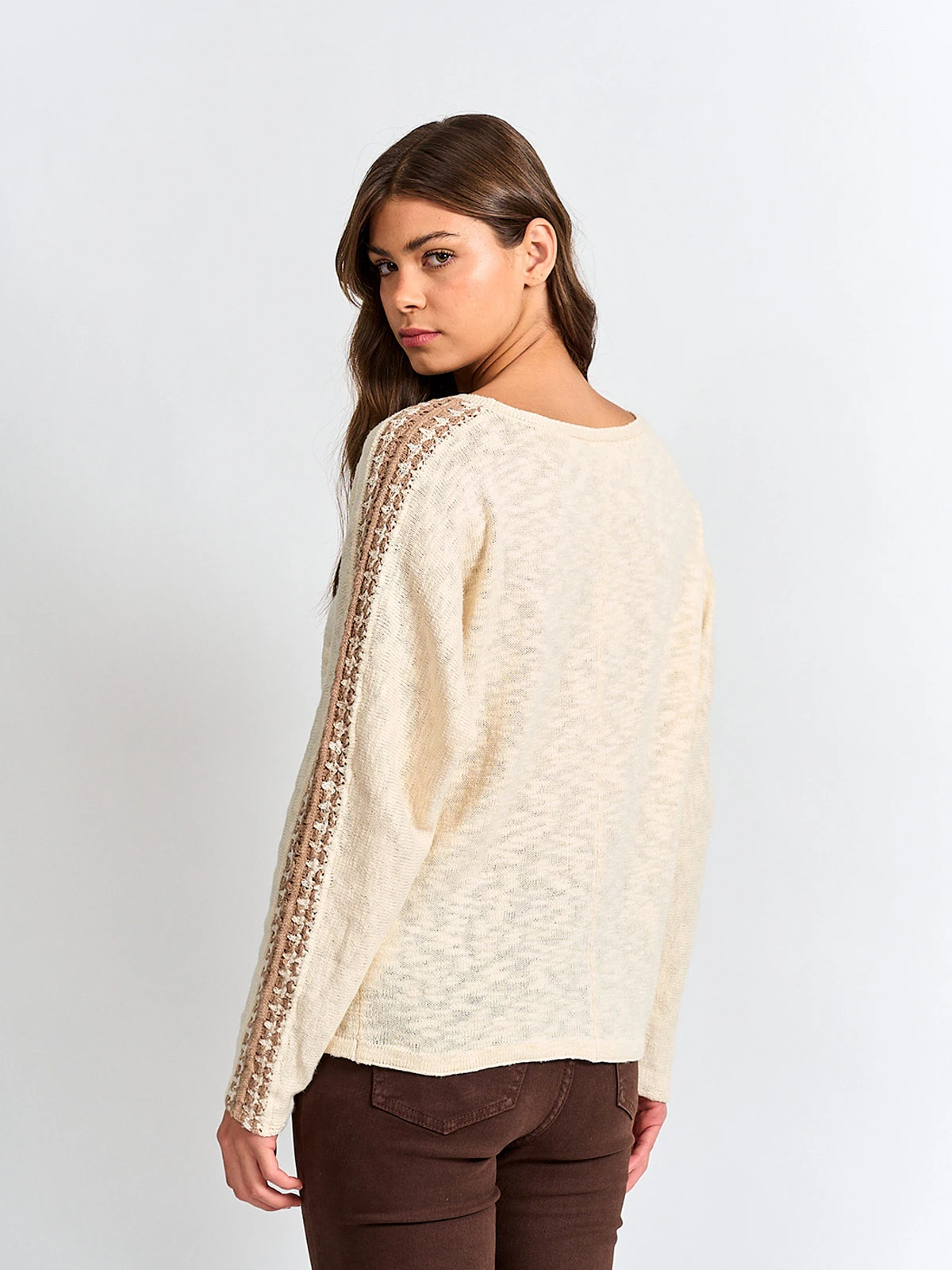 SWEATER MUJER AZIZ ALGODÓN MANGA LARGA - 2