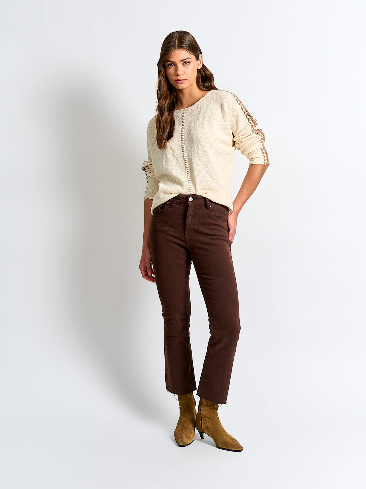 SWEATER MUJER AZIZ ALGODÓN MANGA LARGA - 4
