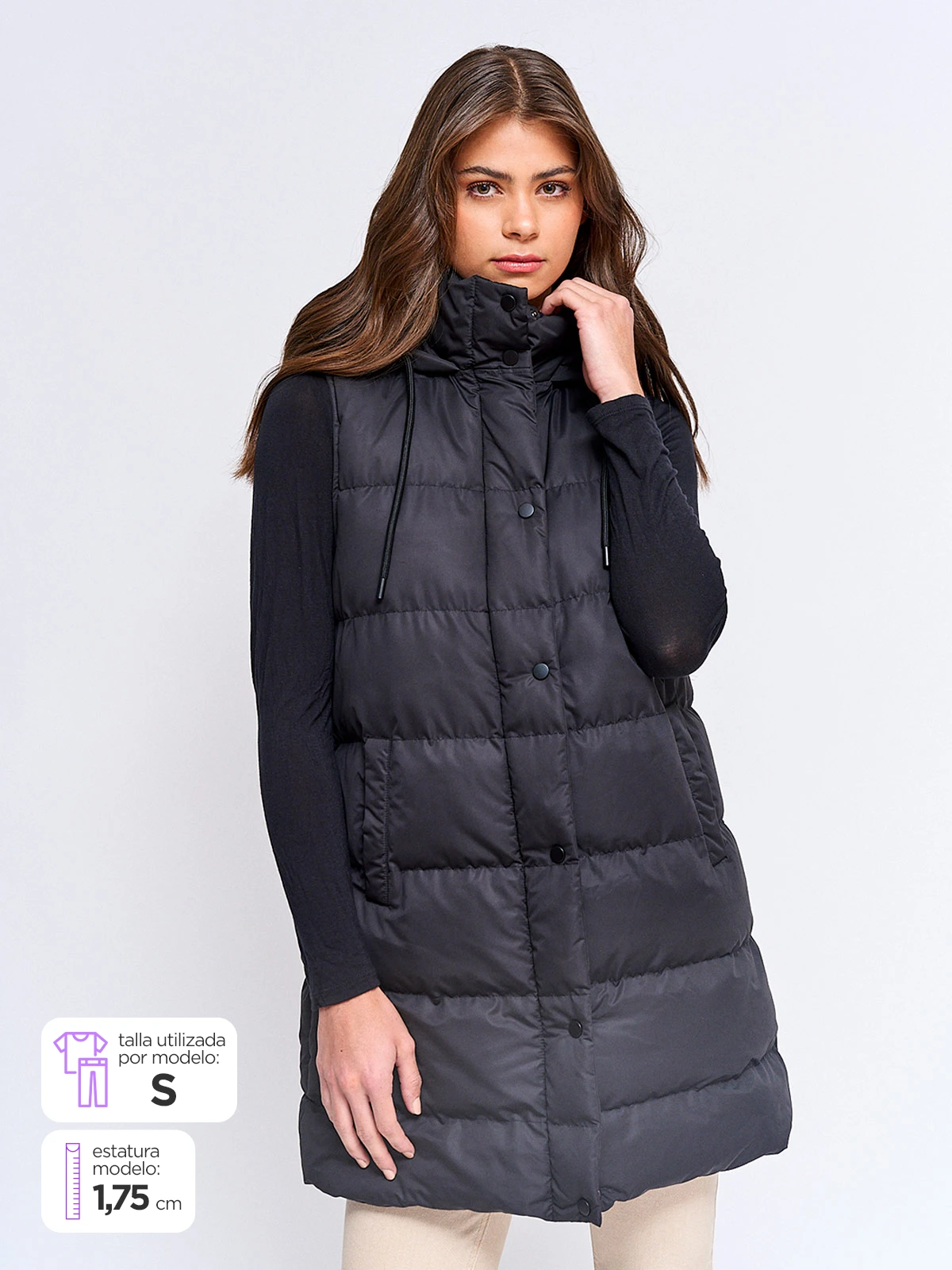 PARKA MUJER AZIZ SIN MANGAS - 1