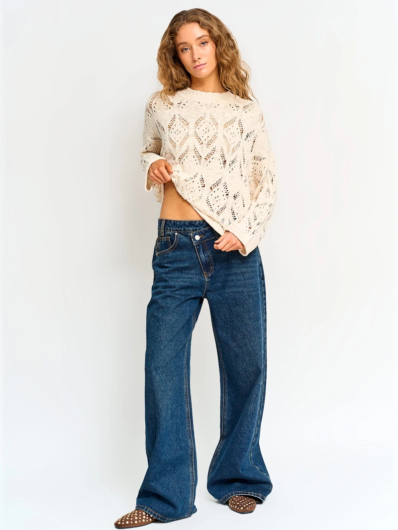 SWEATER MUJER BARBADOS ALGODÓN CALADO - 4