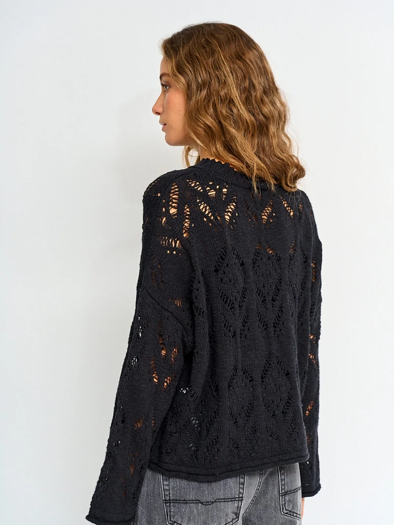 SWEATER MUJER BARBADOS ALGODÓN CALADO - 2
